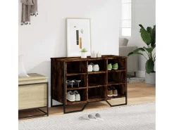 Zapatero roble ahumado 90x38x61,5 cm madera de ingeniería