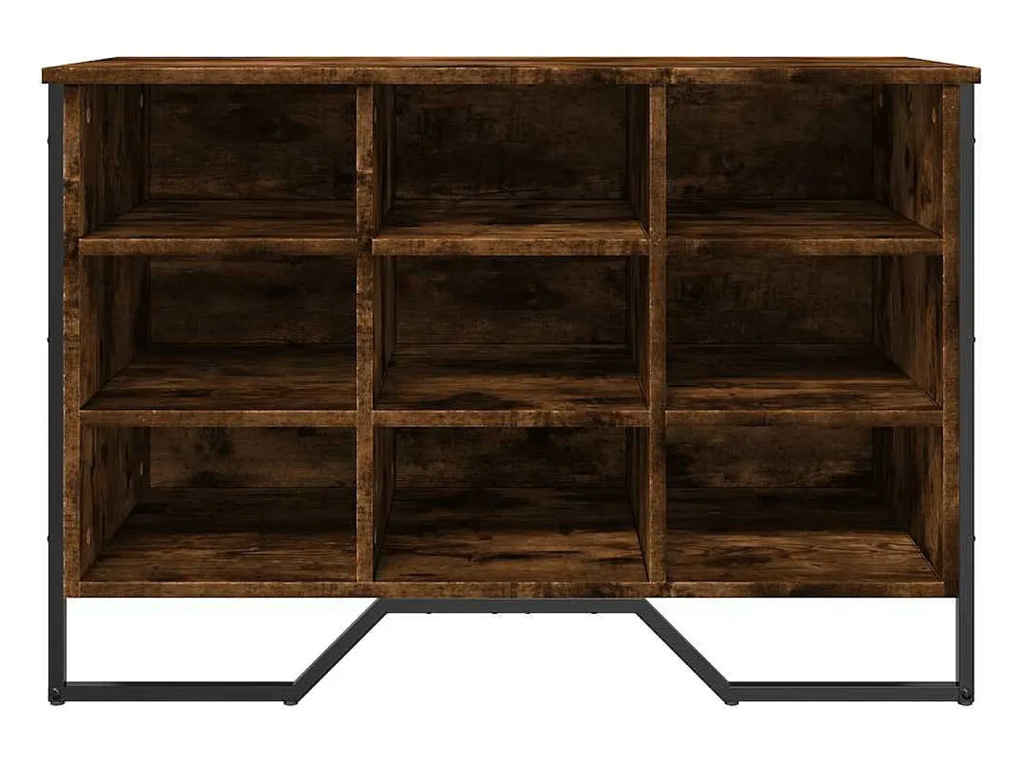 Zapatero roble ahumado 90x38x61,5 cm madera de ingeniería