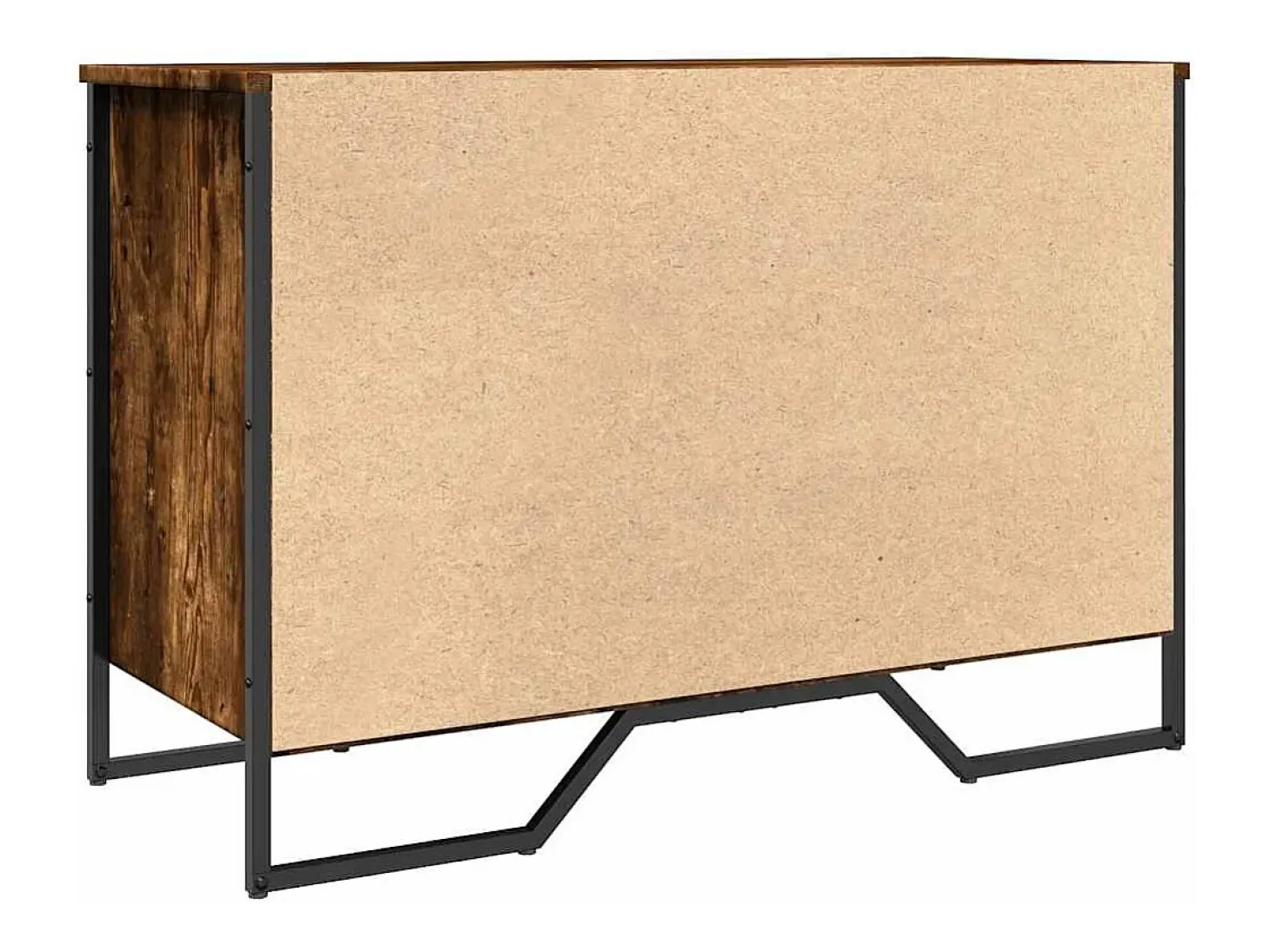 Zapatero roble ahumado 90x38x61,5 cm madera de ingeniería