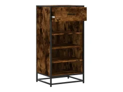 Zapatero roble ahumado 48x38x97,5 cm madera de ingeniería