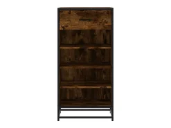 Zapatero roble ahumado 48x38x97,5 cm madera de ingeniería
