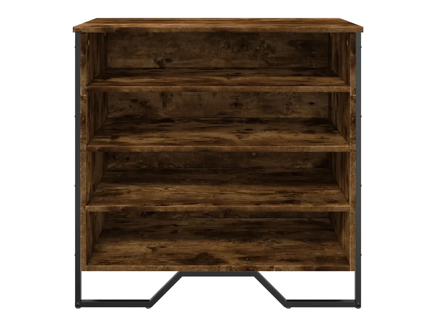 Zapatero roble ahumado 80x38x78 cm madera de ingeniería