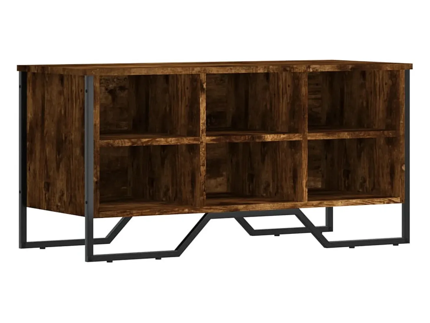 Zapatero roble ahumado 90x38x45,5 cm madera de ingeniería