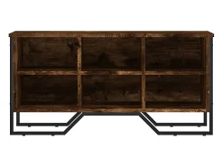 Zapatero roble ahumado 90x38x45,5 cm madera de ingeniería