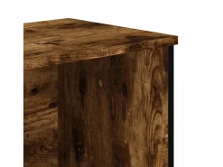 Zapatero roble ahumado 90x38x45,5 cm madera de ingeniería