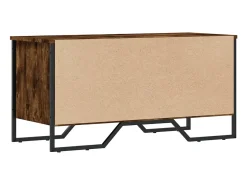 Zapatero roble ahumado 90x38x45,5 cm madera de ingeniería