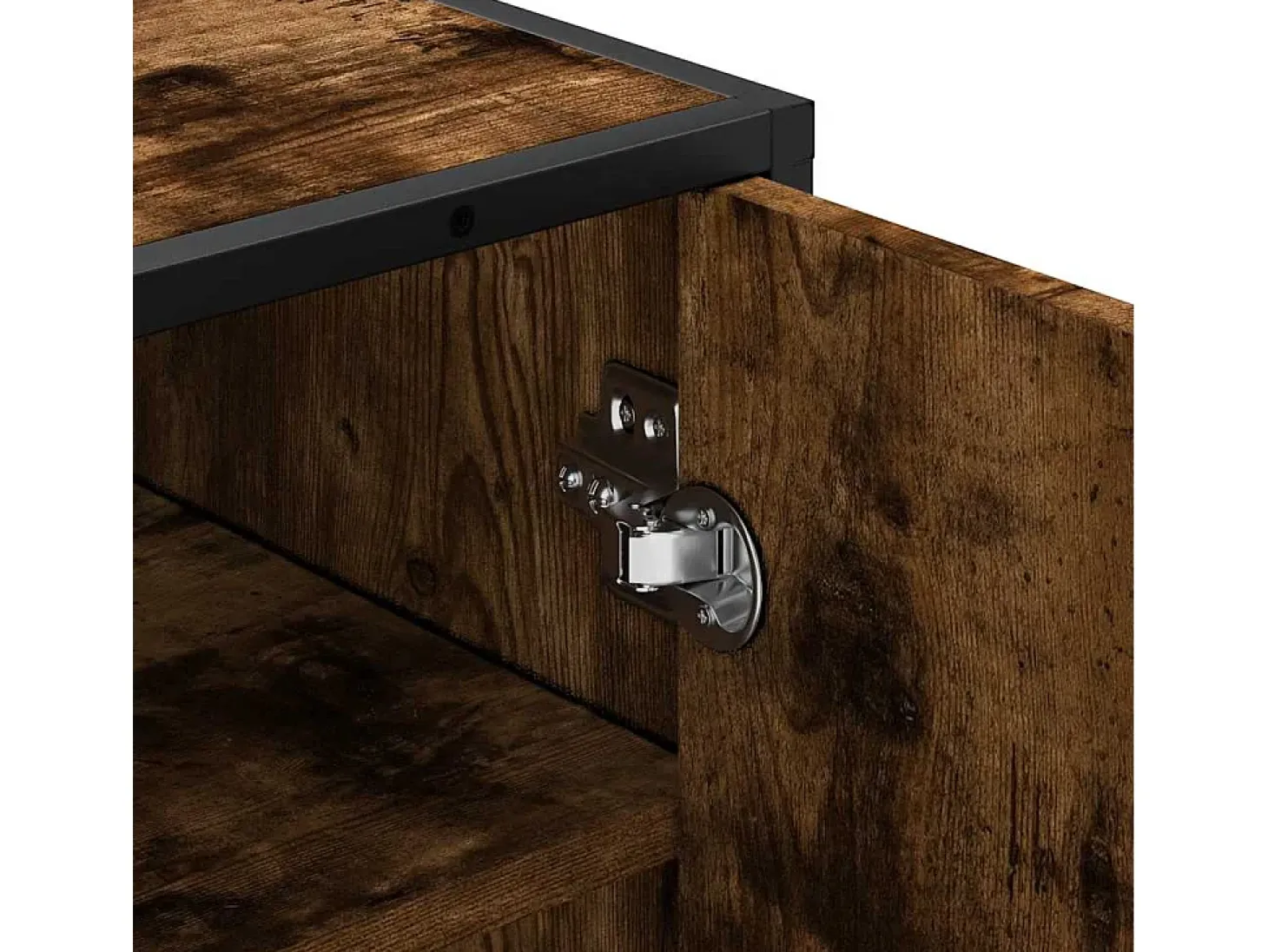 Zapatero roble ahumado 48x38x97,5 cm madera de ingeniería
