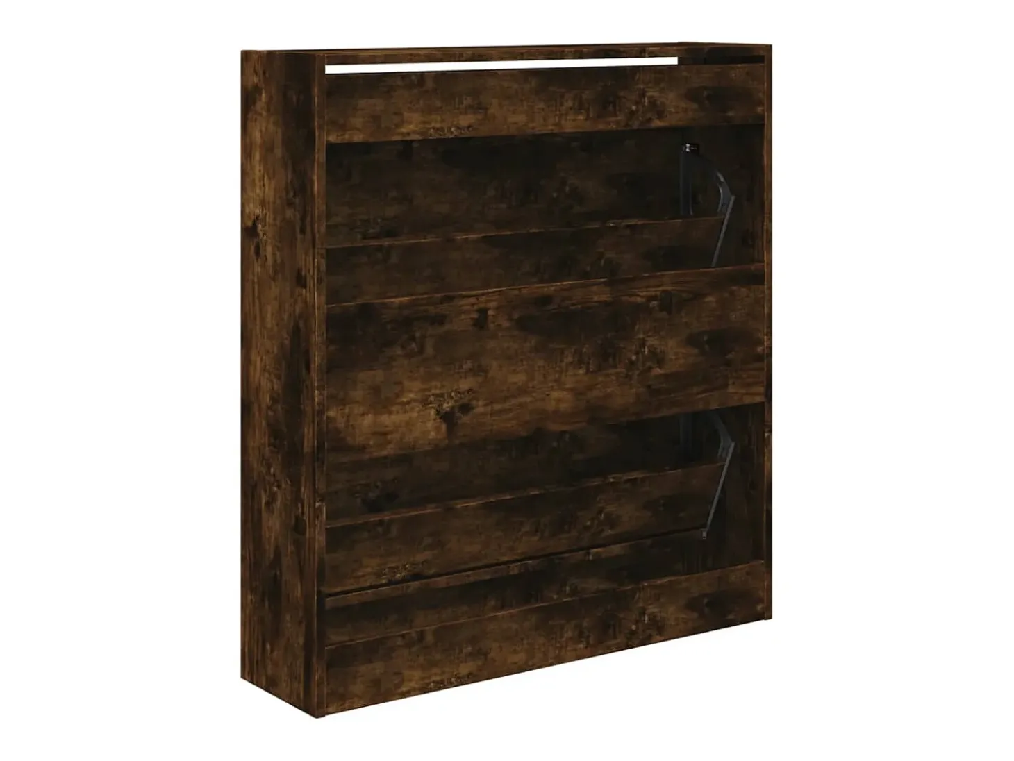 Zapatero roble ahumado 80x21x87,5 cm madera de ingeniería