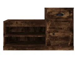 Zapatero roble ahumado 100x42x60 cm madera de ingeniería