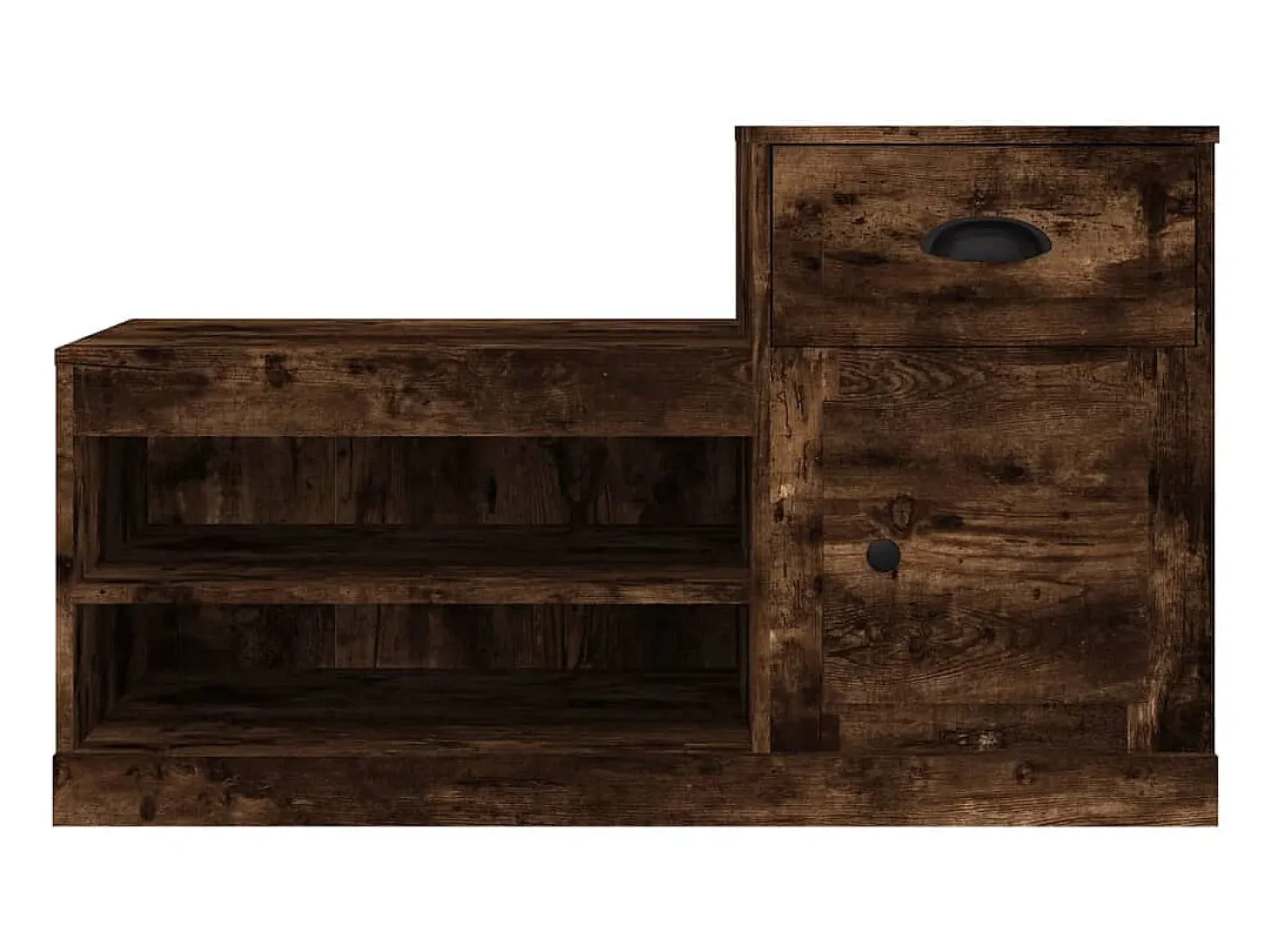 Zapatero roble ahumado 100x42x60 cm madera de ingeniería