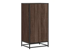 Zapatero roble marrón 48x38x97,5 cm madera de ingeniería
