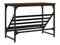 Zapatero roble marrón 60x30x45 cm madera de ingeniería