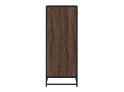 Zapatero roble marrón 48x38x97,5 cm madera de ingeniería