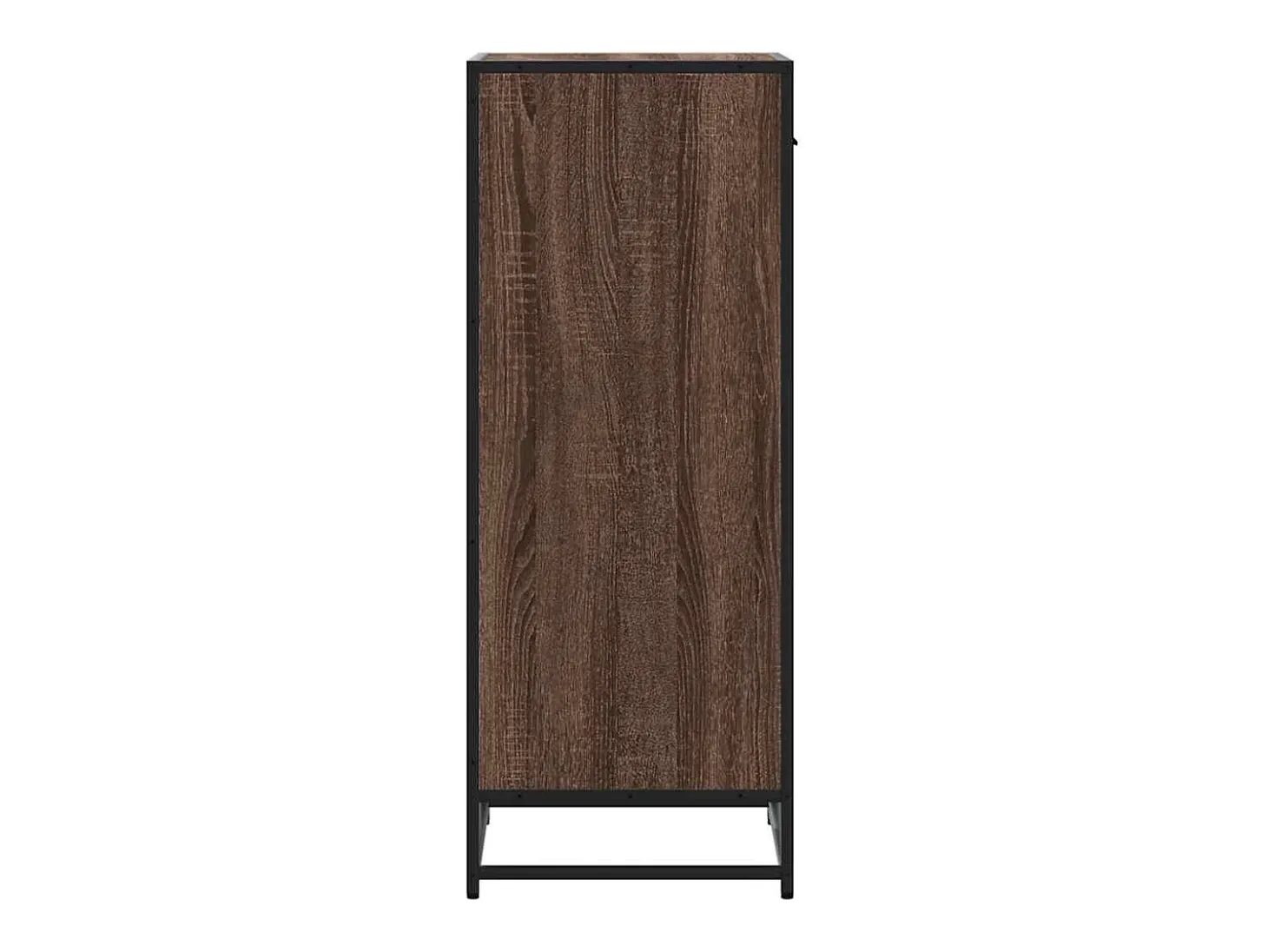 Zapatero roble marrón 48x38x97,5 cm madera de ingeniería