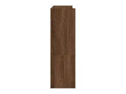 Zapatero roble marrón 80x25x81 cm madera de ingeniería