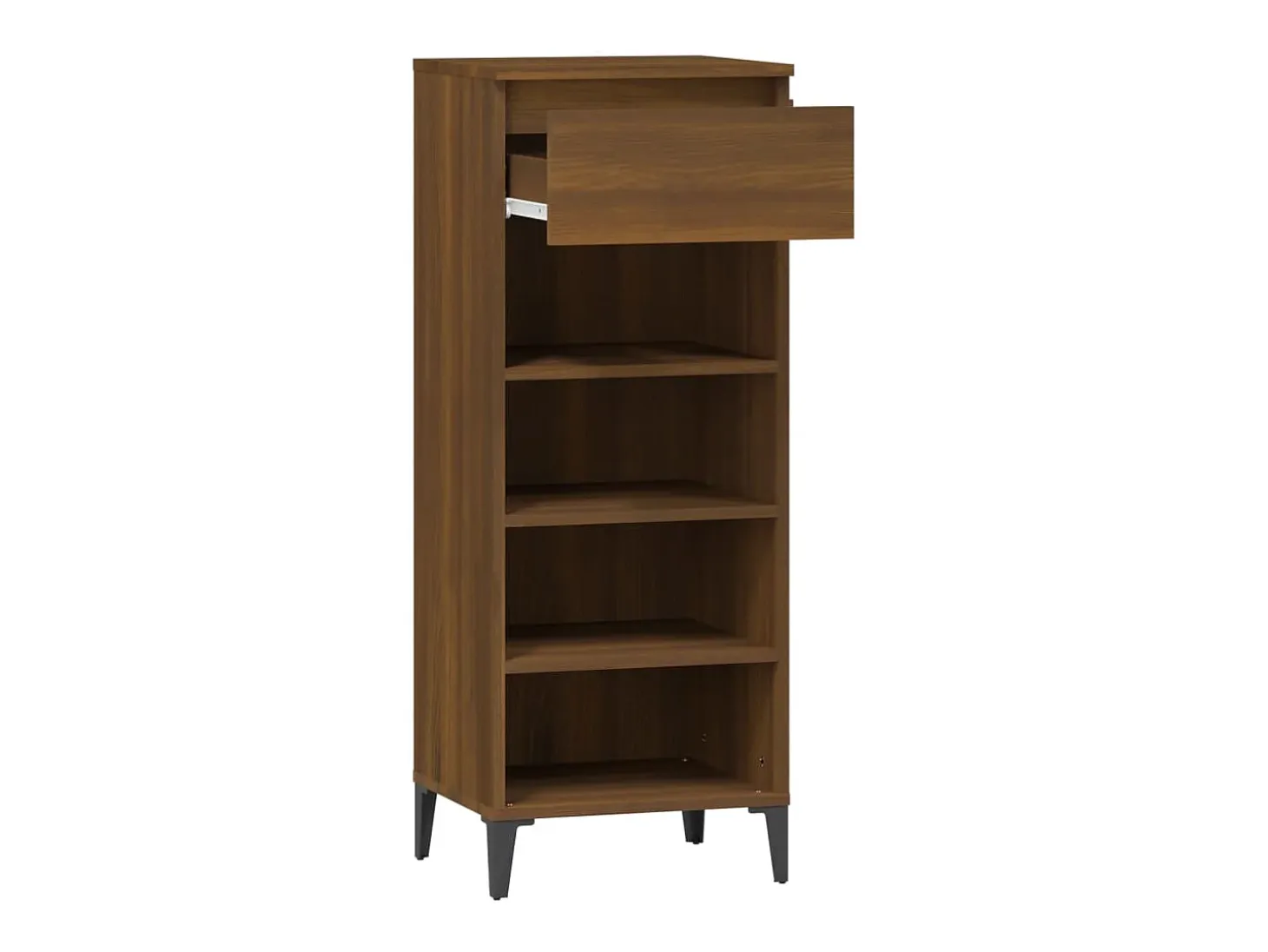 Zapatero Roble marrón 40x36x105 cm Madera de ingeniería