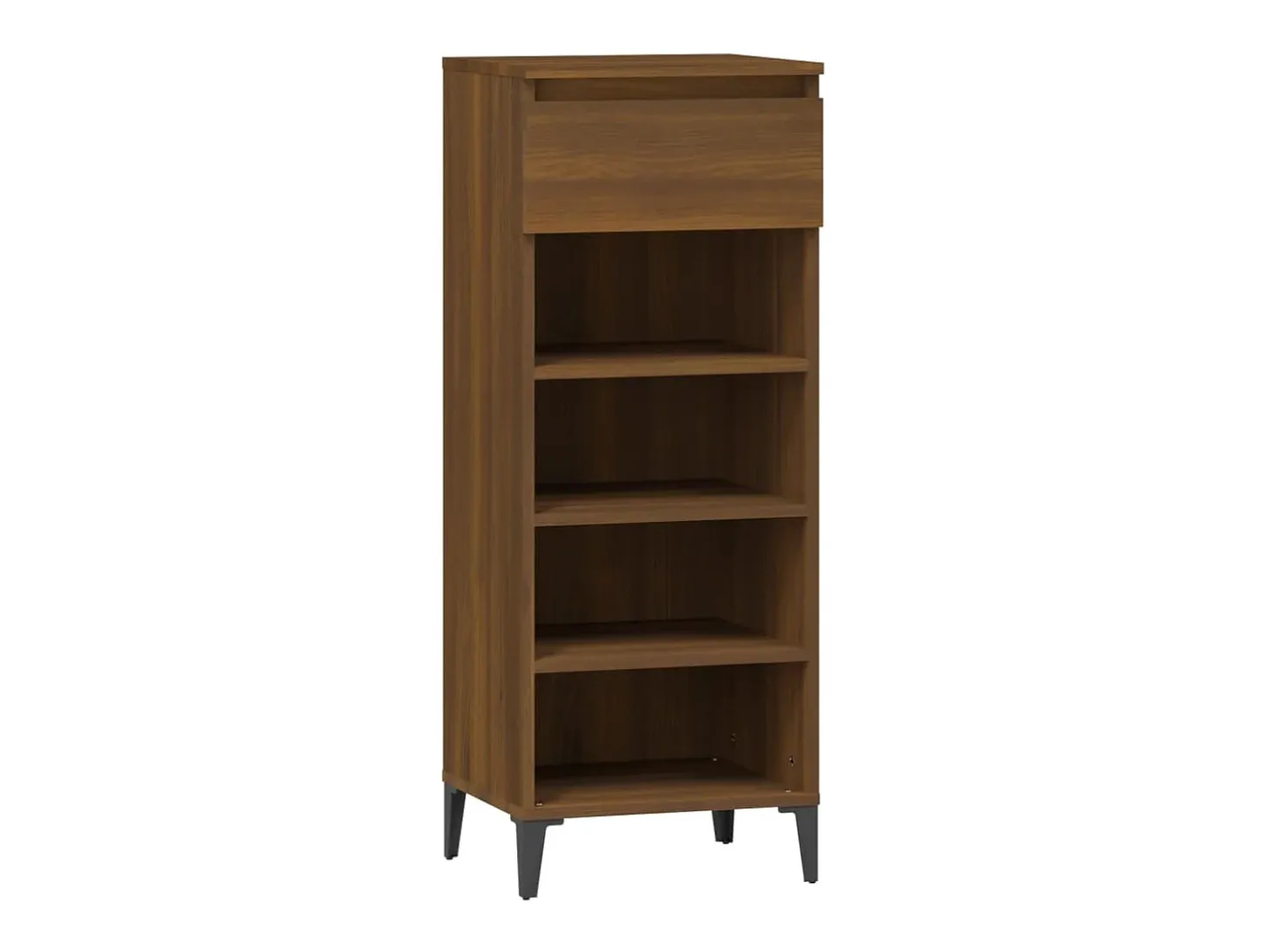 Zapatero Roble marrón 40x36x105 cm Madera de ingeniería