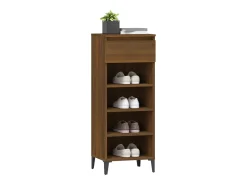Zapatero Roble marrón 40x36x105 cm Madera de ingeniería