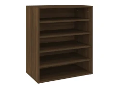 Zapatero Roble marrón 60x35x70 cm Madera de ingeniería