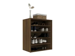 Zapatero Roble marrón 60x35x70 cm Madera de ingeniería