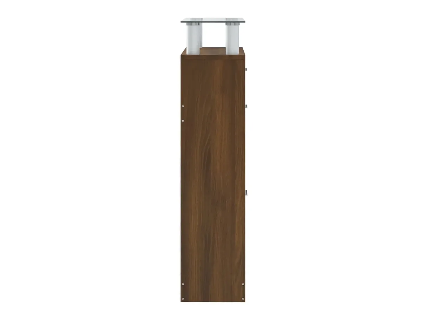 Zapatero Roble marrón 63x24x104cm Madera de ingeniería