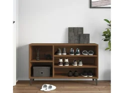 Zapatero Roble marrón 102x36x60cm Madera de ingeniería
