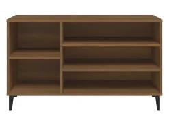 Zapatero Roble marrón 102x36x60cm Madera de ingeniería