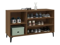 Zapatero Roble marrón 102x36x60cm Madera de ingeniería