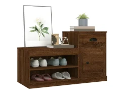 Zapatero roble marrón 100x42x60cm madera de ingeniería