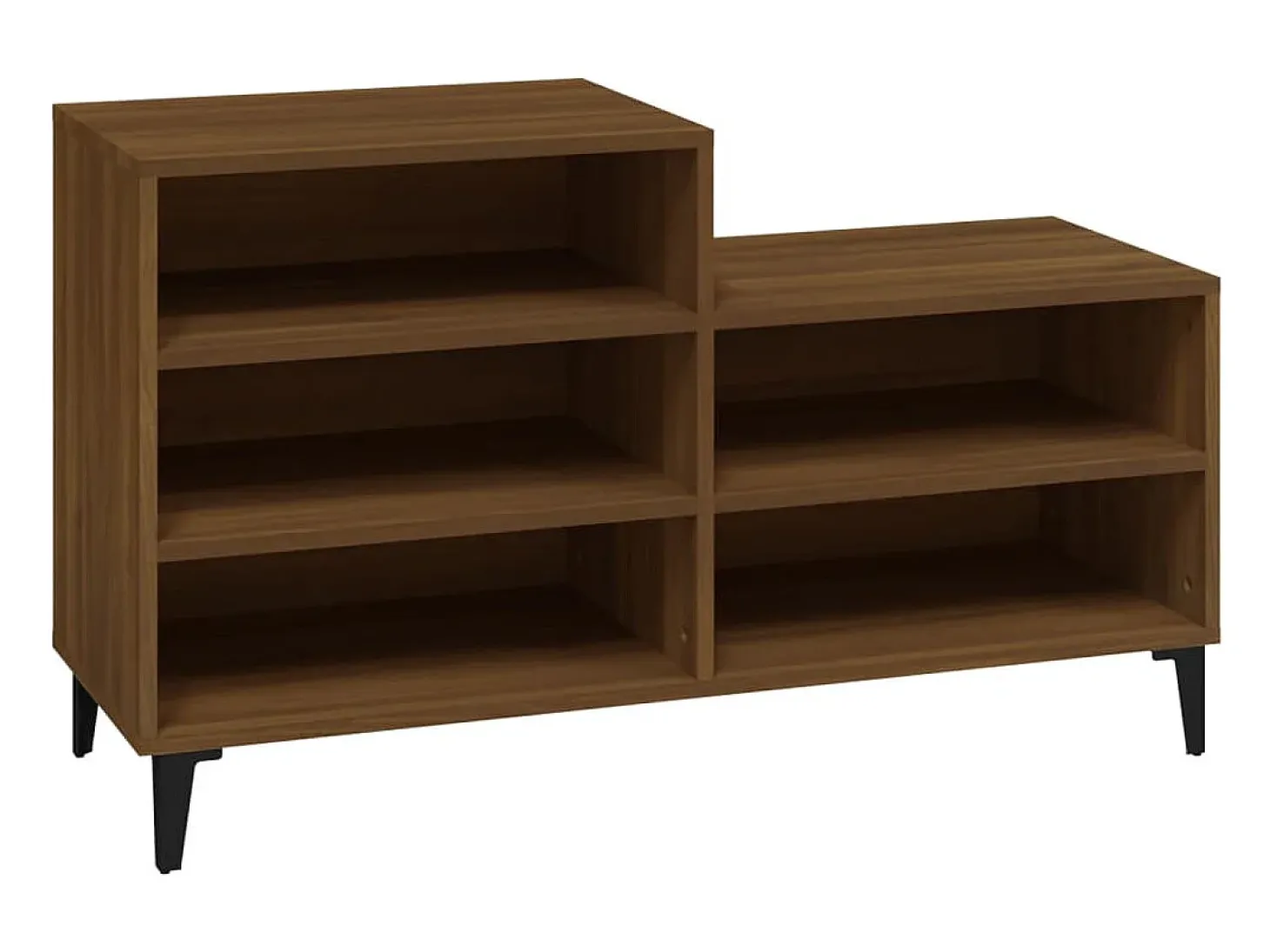 Zapatero Roble marrón 102x36x60cm Madera de ingeniería