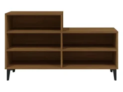 Zapatero Roble marrón 102x36x60cm Madera de ingeniería