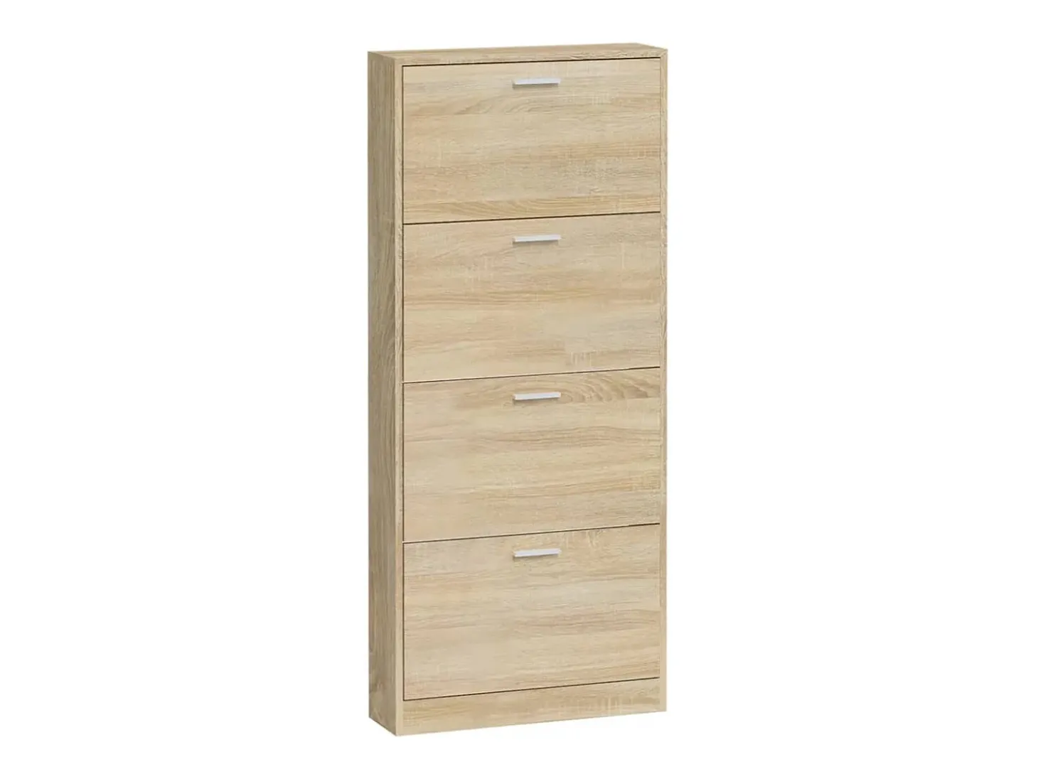 Zapatero Roble 59x17x150 cm Madera de ingeniería