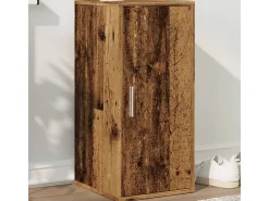 Zapatero Rustie con puerta + 5 compartimentos madera 70x32x35 cm