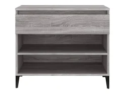 Zapatero Sonoma gris 70x36x60 cm madera de ingeniería