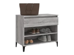 Zapatero Sonoma gris 70x36x60 cm madera de ingeniería