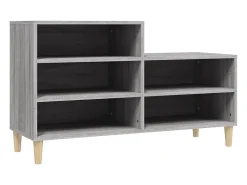 Zapatero Sonoma gris 102x36x60 cm Madera de ingeniería