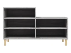 Zapatero Sonoma gris 102x36x60 cm Madera de ingeniería