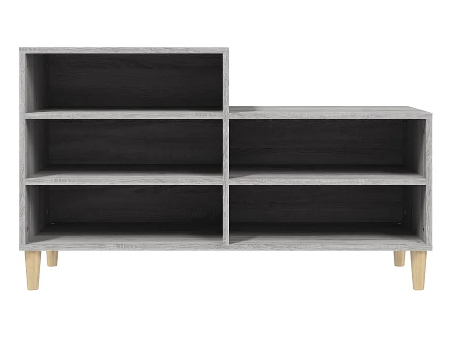 Zapatero Sonoma gris 102x36x60 cm Madera de ingeniería