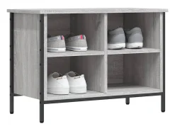 Zapatero Sonoma gris 69x35x50 cm madera de ingeniería