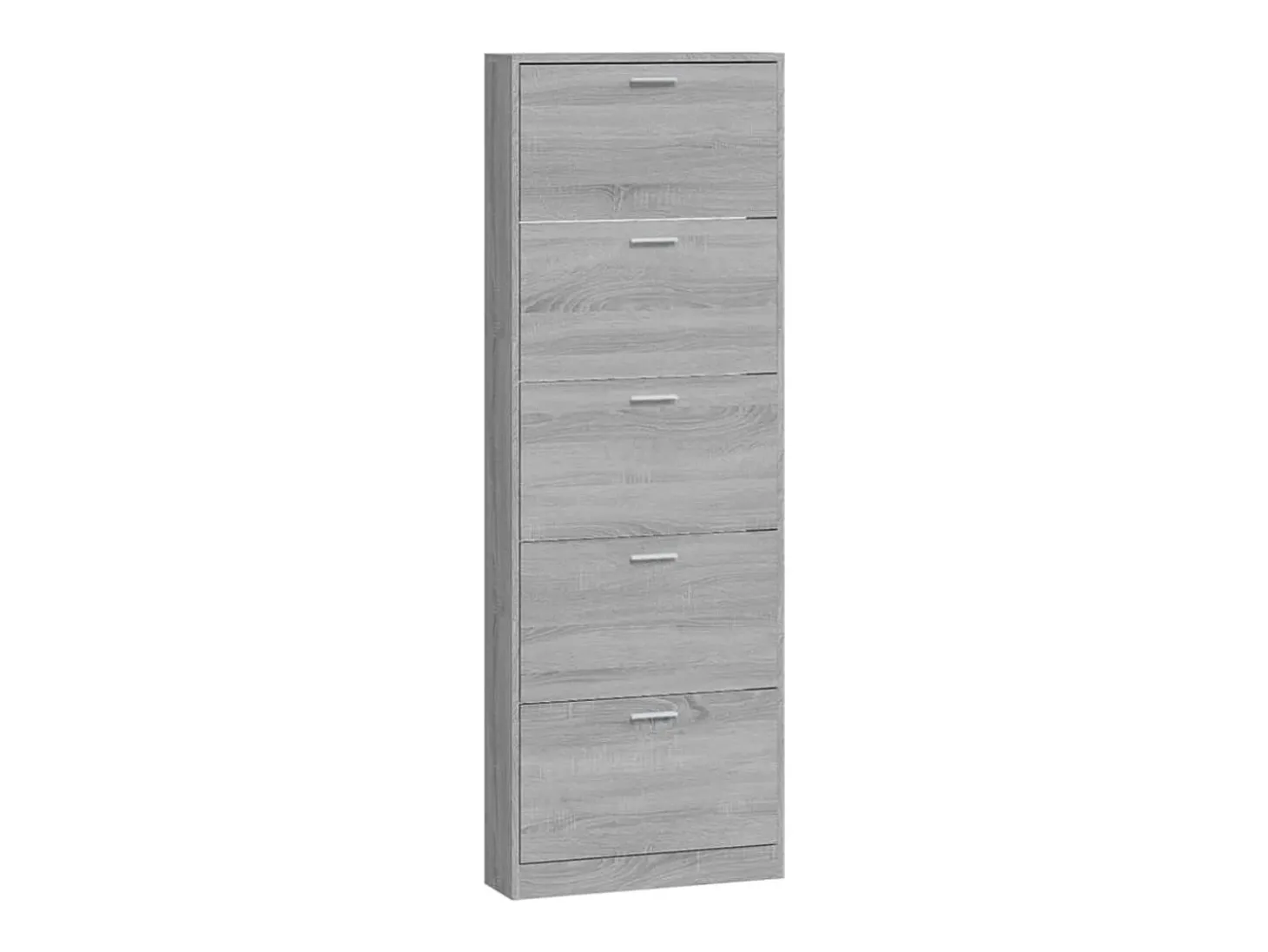 Zapatero Sonoma gris 59x17x169 cm Madera de ingeniería