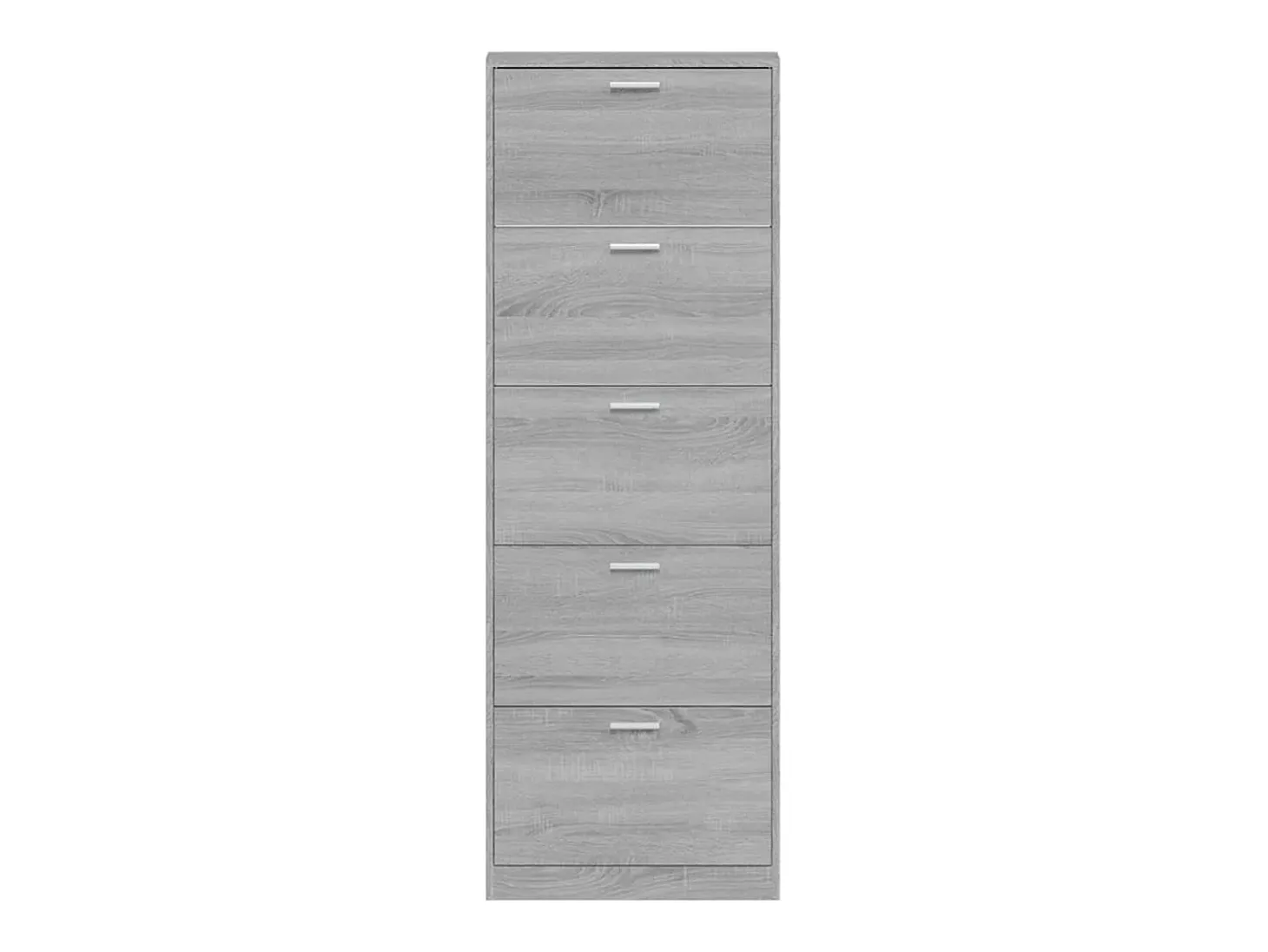 Zapatero Sonoma gris 59x17x169 cm Madera de ingeniería