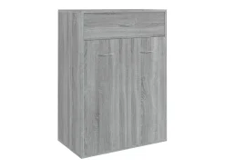 Zapatero Sonoma gris 60x35x84 cm Madera de ingeniería