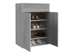 Zapatero Sonoma gris 60x35x84 cm Madera de ingeniería