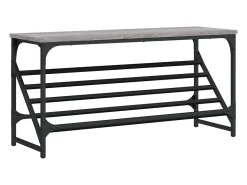 Zapatero Sonoma gris 90x30x45 cm madera de ingeniería
