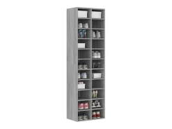Zapatero Sonoma gris 54x34x183 cm Madera de ingeniería