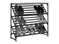 Zapatero Sonoma gris 90x30x85 cm madera de ingeniería