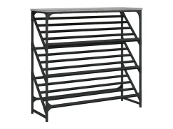 Zapatero Sonoma gris 90x30x85 cm madera de ingeniería