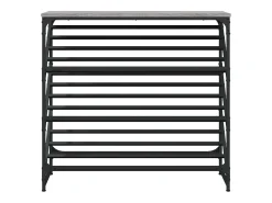 Zapatero Sonoma gris 90x30x85 cm madera de ingeniería