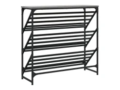 Zapatero Sonoma gris 90x30x85 cm madera de ingeniería