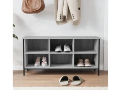 Zapatero Sonoma gris 100x35x50 cm madera de ingeniería
